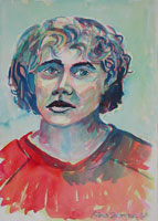 Ulla 02, Portrait, Pastell
